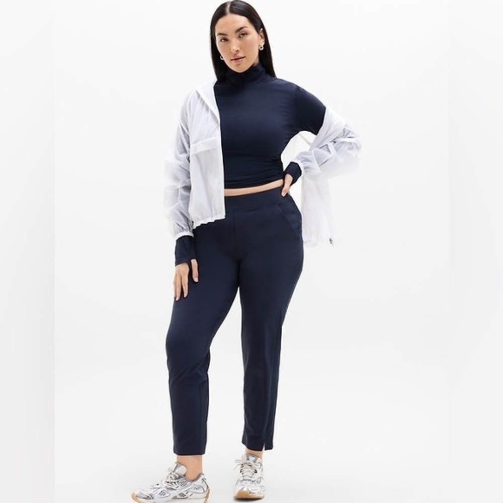 Athleta Brooklyn Ankle Pant Navy‎ Blue Women's Size 20